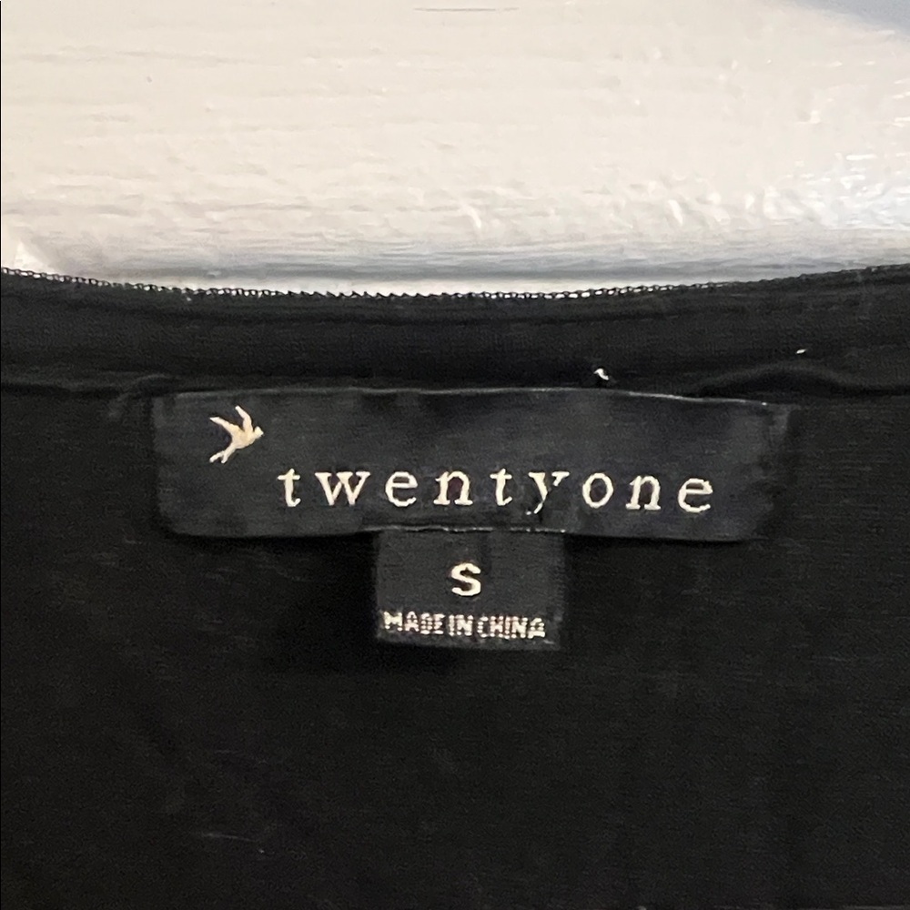 TwentyOne Black Dress with Gold Accents- S - Picture 2 of 5